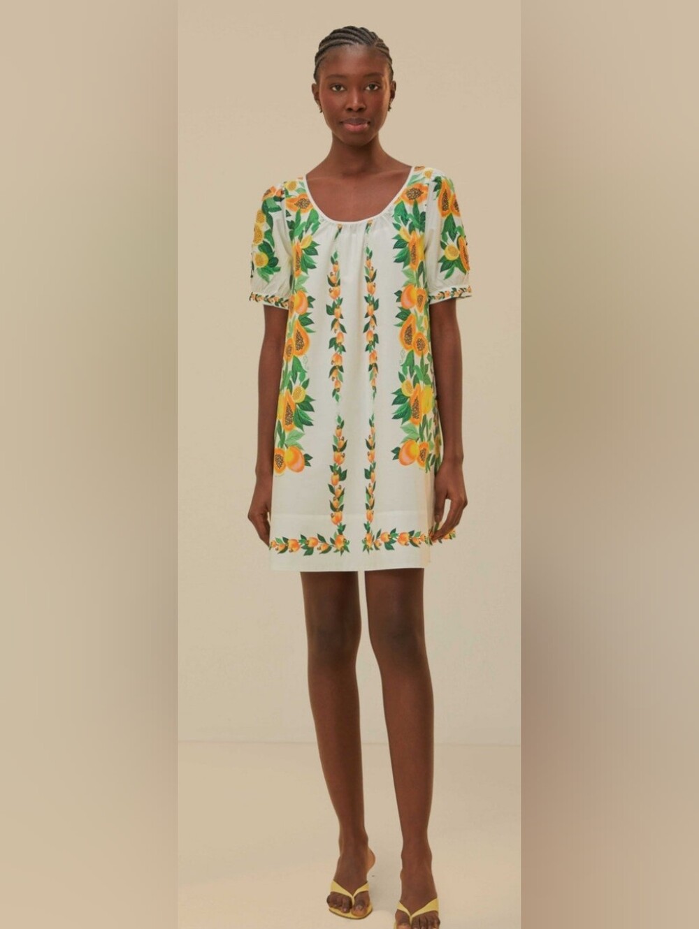 Farm RIO Papaya 100% Cotton Shift Large